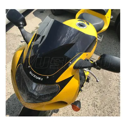 (Black) Motorcycle Windshield WindScreen Screen For 2001 2003 Suzuki