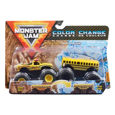 Monster Jam Official El Toro Loco vs. Higher Education Color-Changing Die-Cast Monster Trucks 1: