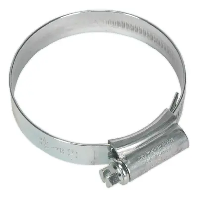 20 PACK Zinc Plated Hose Clip - to 60mm Diameter - External Pressed Threads