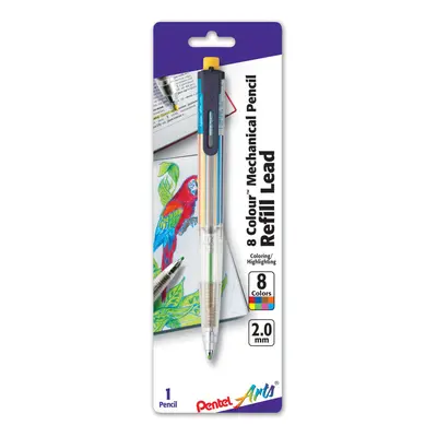 Pentel Arts Colour Automatic Pencil Assorted Accent Clip Colors Pack (PH158BP)