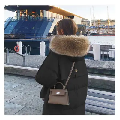 (black, XL) Parka Autumn Winter Jacket Women Clothes Vintage Korean Coat Female Women&apos;s Dow