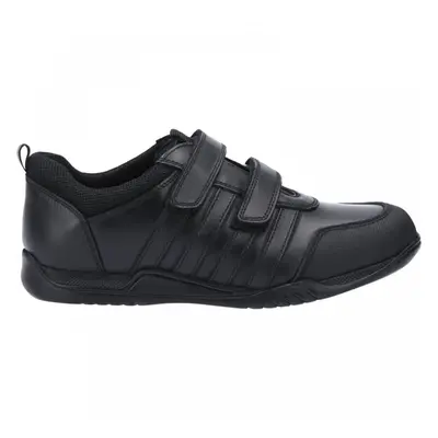 (4.5 (Adults'), Black) Josh Senior Black Boys Rip-Tape School Shoes