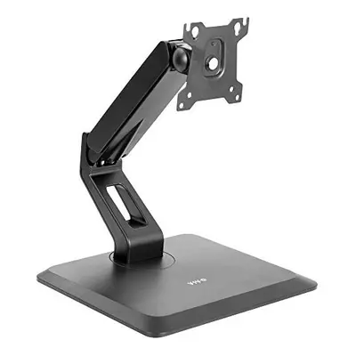 Premium VESA Single to inch Computer Monitor & Touch Screen Desk Stand with Rotating Base, Frees