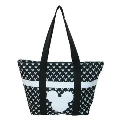 Disney Mickey and Minnie Mouse Icon Polka Dot Travel Beach Tote (Micke