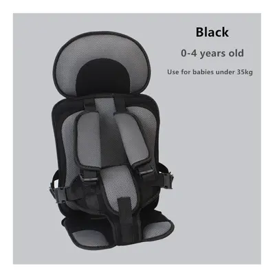 (Small Black) NEW Child Safety Seat Mat for Months To Years Old Breathable Chairs Mats Baby Car 