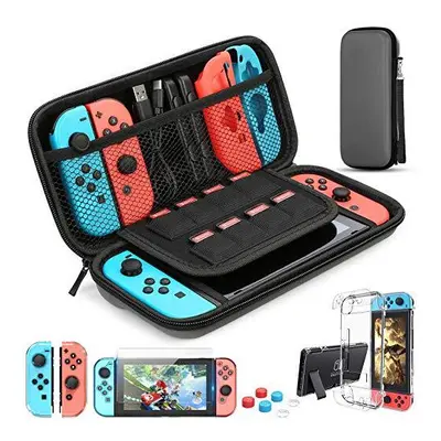 (Gray) Mooroer Switch Carrying Bag for Nintendo Switch Case with in Nintendo Switch Accessories 