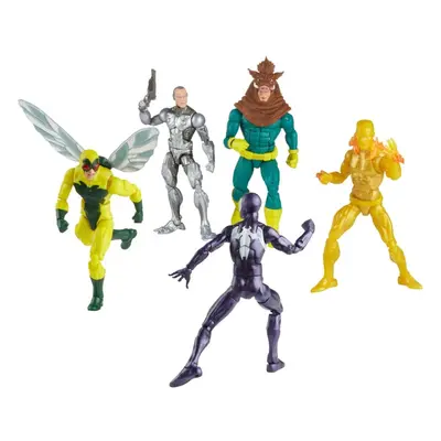 Spider-Man Marvel Legends Action Figure 5-Pack Spider-Man, Silvermane, Human Fly, Molten Man, Ra