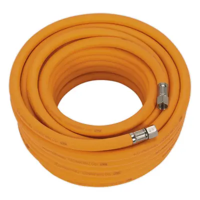 High-Visibility Hybrid Air Hose with 1/4 Inch BSP Unions - Metres - 8mm Bore