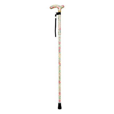 Deluxe Ambidextrous Foldable Walking Cane - Height Settings - Blossom