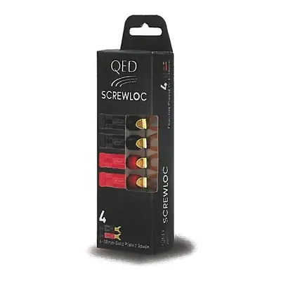 QED screwloc Shovel mm - mm Gold Plated Red/2 Black