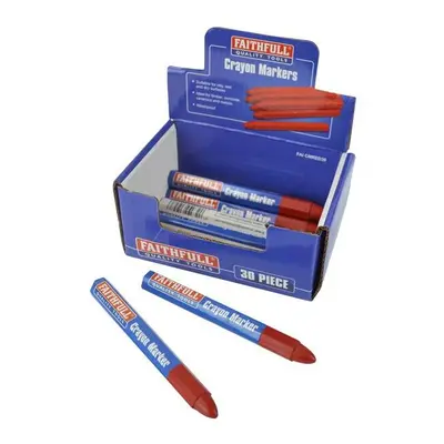 Faithfull Crayon Marker Red (CDU of 30)