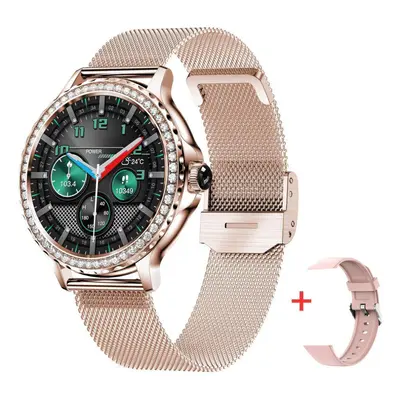 (gold) MEVADEN NEW Fashion Smart Watch For Lady Bluetooth Call 100+Sports Mode Waterproof Fitnes