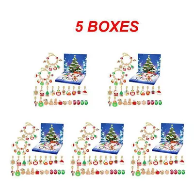 (Style d, 5PCS) Christmas Hanging Decor Countdown Calendar Decorative Taylor Hangings Advent Cal