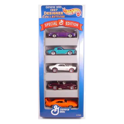 Hot Wheels General Mills Gift 5-Pack Car Gift Set of Collectible 1:64 Scale Die Cast Cars