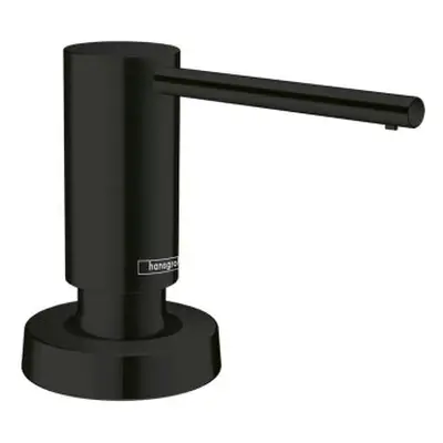 hansgrohe Focus Modern Bath and Kitchen Sink Soap Dispenser in Matte Black