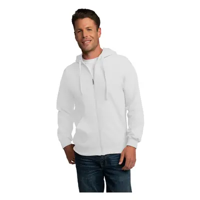 Fruit of the Loom Mens Eversoft Fleece Sweatshirts Hoodies Full ZipWhite XLarge