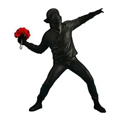 Sculpture Decoration, Taxually Sculptures Banksy Flower Thrower Statue Model Modern Ornaments Fi