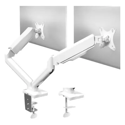 VIVO Dual Monitor up to inches and lbs per Screen Mechanical Arm Desk Mount Articulating Counter