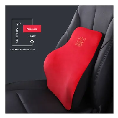 (Lumbar support A) Universal Facecloth Car Seat Neck Headrest Car Seat Lumbar Pillow Memory