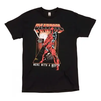 Deadpool 880362-2xlarge Merc with a Mouth Classic Comic Art T-Shirt - 2XL