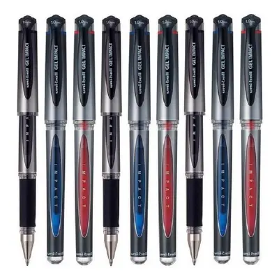 Uni Ball UM-153S - Assorted Colour - Pack of - Gel Impact Rollerball Broad 1mm Tip Nib 0.6mm Lin