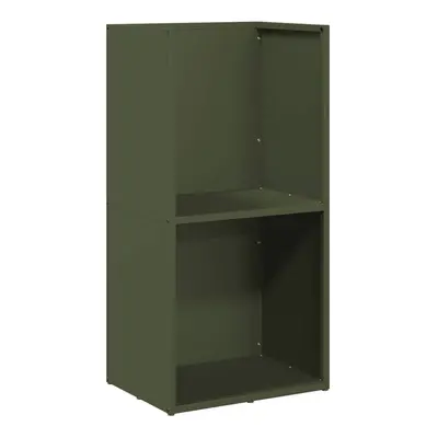 (olive green) vidaXL Firewood Rack Olive Green 40x30x80 cm Cold-rolled steel