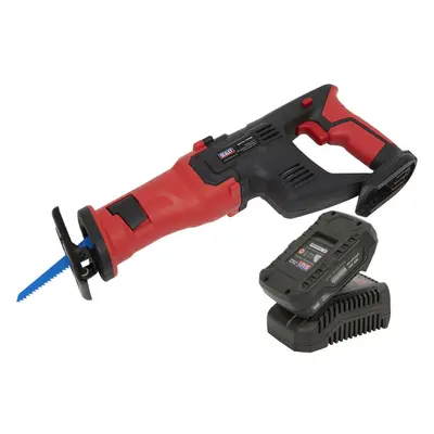 20V Cordless Reciprocating Saw & Li-Ion Battery Powerful Wood Board Metal Cutter