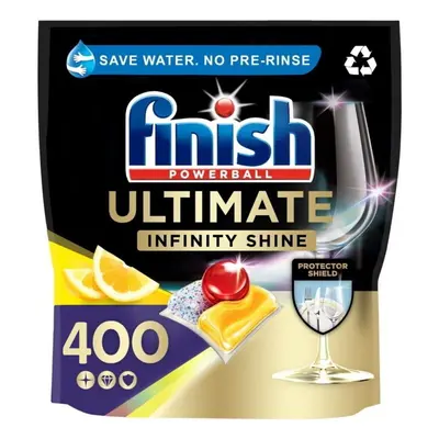 Finish Ultimate Infinity Shine Dishwasher Tablets Lemon Total Bulk, 4x100