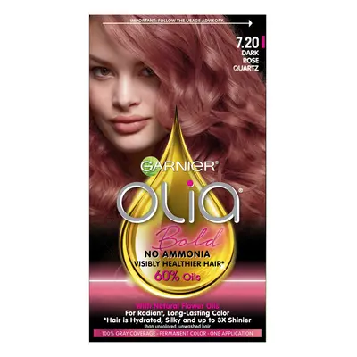 Garnier Olia Bold Ammonia Free Permanent Hair Color (Packaging May Vary) 7.20 Dark Rose Quartz R