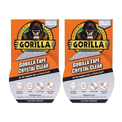 Gorilla Tape Crystal Clear 8.2m, Count (Pack of 1)