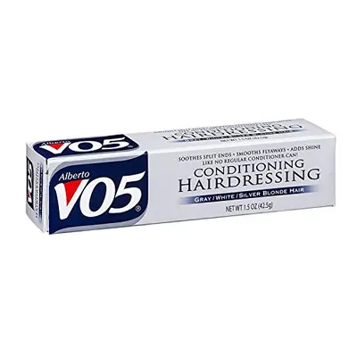 VO5 Conditioning Hairdressing Gray or White or Silver Blonde Hair, 1.5 Oz (Pack of 4) by Alberto