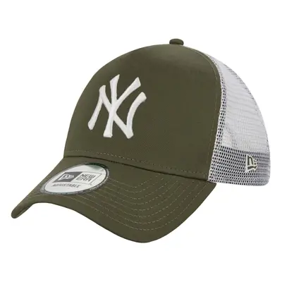 New Era New York Yankees 9FORTY A-Frame MLB Baseball Trucker Cap Hat - Khaki