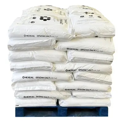 Hexeal Epsom Salt 1000kg â x 25kg Bags of Food Grade Magnesium Sulphate