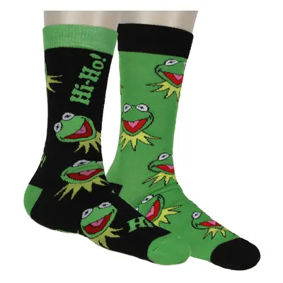 Disney The Muppets Hi Ho Kermit The Frog Pair Crew Socks