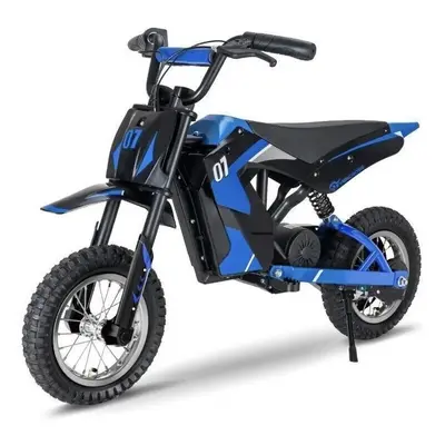 (Blue) Electric Motorcycle EV12M w/Evercross Logo-300W Motor-36V/4AH-E-Bike for Kid