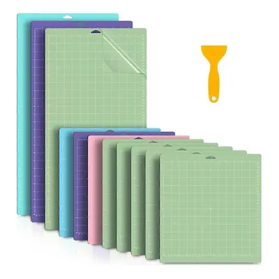 11 Pcs Cutting Mat Variety for Crafts Machine Gridded Quilting Cut Mats Strong Standard Light(12