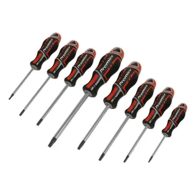 8 PACK Premium Soft Grip Screwdriver Set - TRX Star Security Various Sizes RED