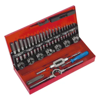 32pc Metric Tap & Split Die Set - M3 to M12 - Manual Bar & Socket Threading Tool