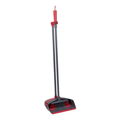 Dirt Devil Dustpan set with long handle, grey, red, normal