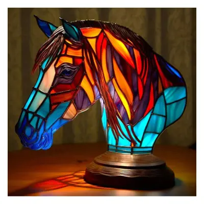 (horse) Animal Table Lamp Series Stained Glass Animals Shape Table Lamp 3d Animal Shape Table La