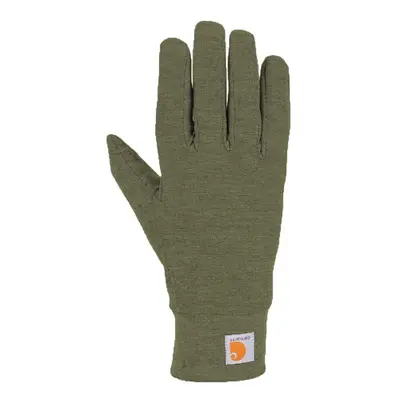 Carhartt Men's Heavyweight Force Liner Glove Burnt Olive Heather