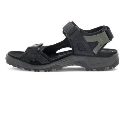 ECCO Men's Yucatan Sport Sandal Black/Mole/Black Oil Nubuck 8-8.5