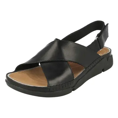 (UK 4.5, Black) Ladies Clarks Casual Summer Sandals Tri Alexia - D Fit