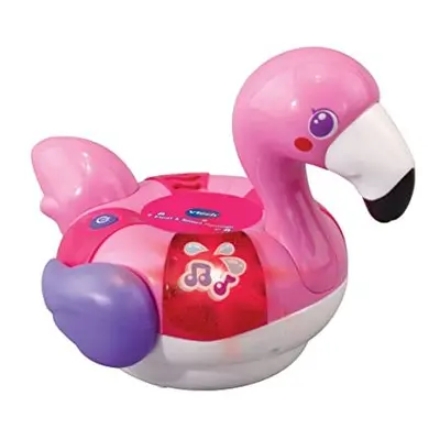 Baby Float & Splash Flamingo, Bath Toy for Year Olds, Sensory Bathtub Toy with Lights & Music, B