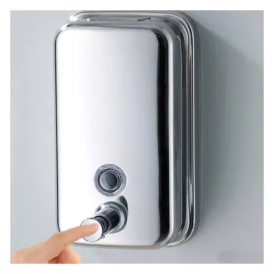 (800 ml) Stainless Steel Soap Dispenser Wall Mounted Shampoo Pump Action Kitchen Catering