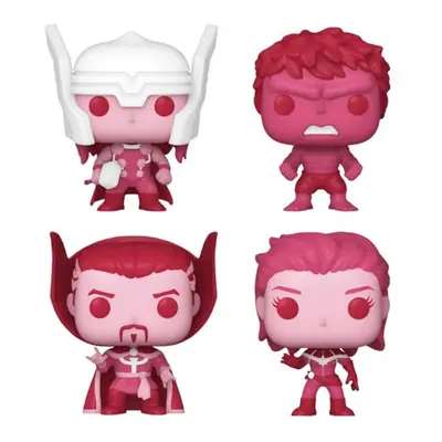 Valentines Pink US Ex. Pocket Pop! 4pk Heart Box (Marvels)