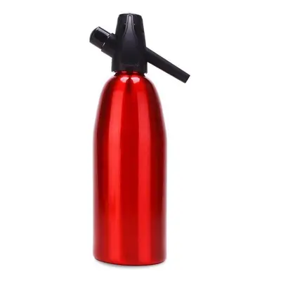 (silver) Manual 1l Soda Siphon Co2 Dispenser Water Bubble Generator Cool Drink Cocktail Soda Mac