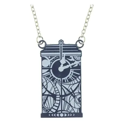 Doctor Who gallifreyan clock Tardis Necklace