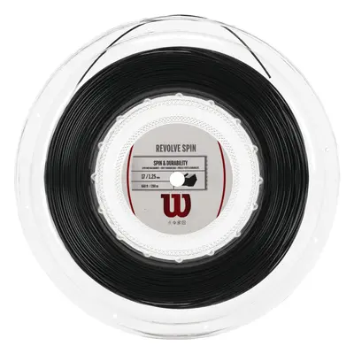 Wilson Revolve Spin Tennis String - 200m Reel Black