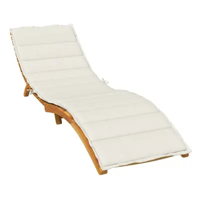 vidaXL Sun Lounger Cushion Melange Cream 78.7x23.6x1.6 Fabric